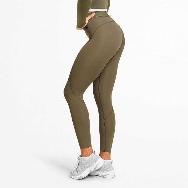 Better Bodies Highbridge Tights - Washed Green Detail 1