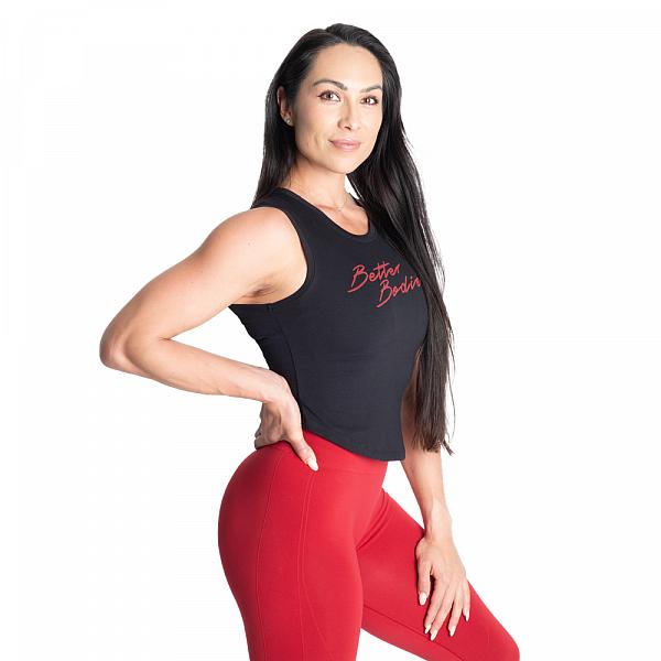 Better Bodies NY Tank - Black/Red Detail 2